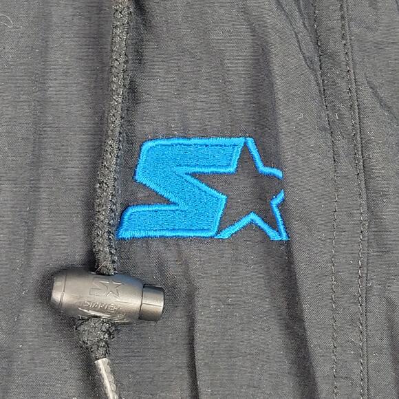 VTG 90s Oversized Carolina Panthers Starter Jacket Pro Line Hooded Men's Sz M - Picture 3 of 10